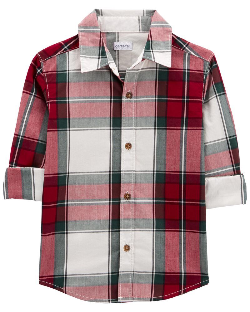 Plaid Button-Front Shirt | Carter's