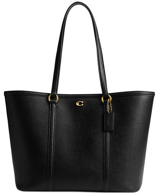 Legacy Small Pebbled Leather Tote Bag | Macy's