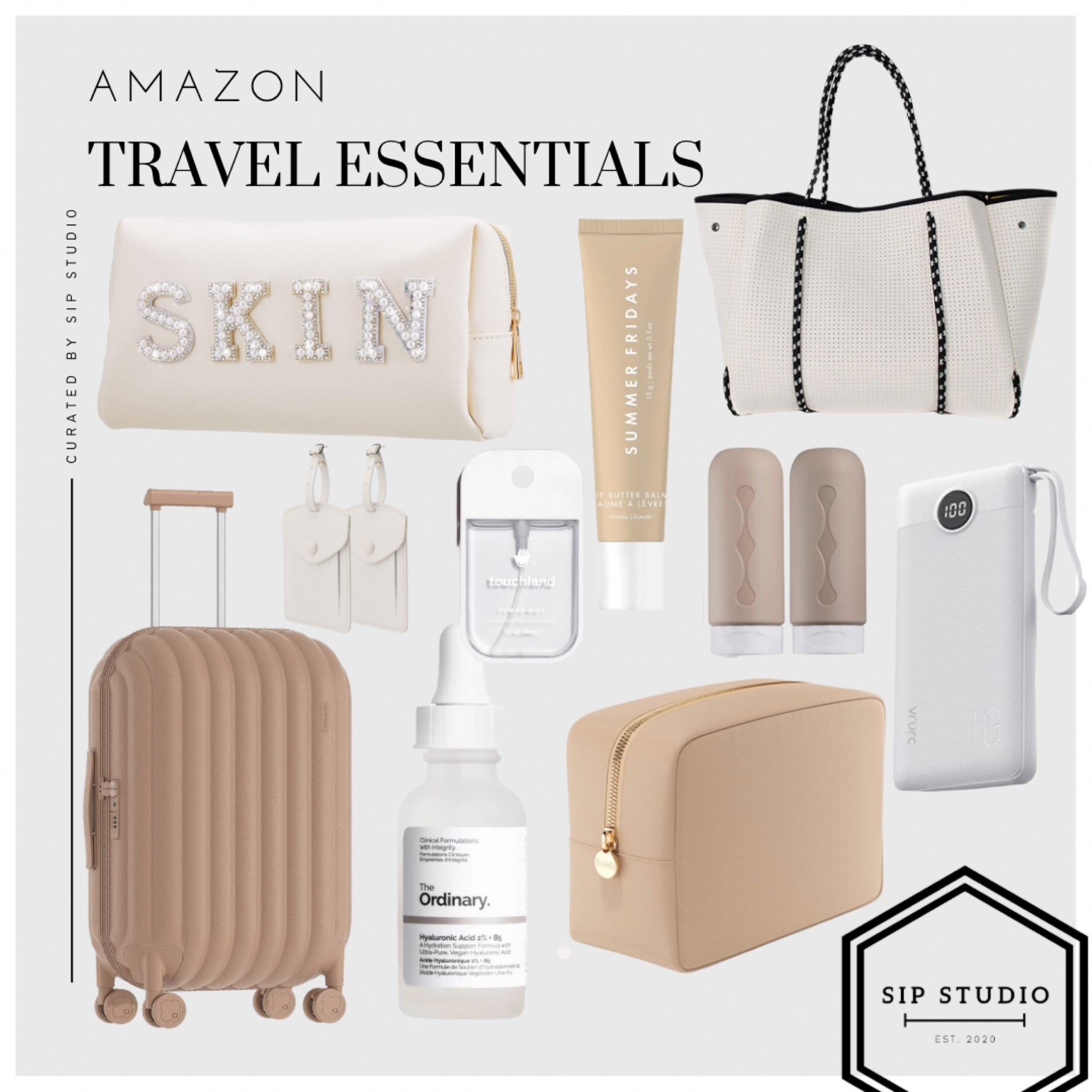 Amazon travel essentials ☁️🫶🏻

#travel 
#neutral
#sipstudio

#LTKFind #LTKtravel #LTKhome