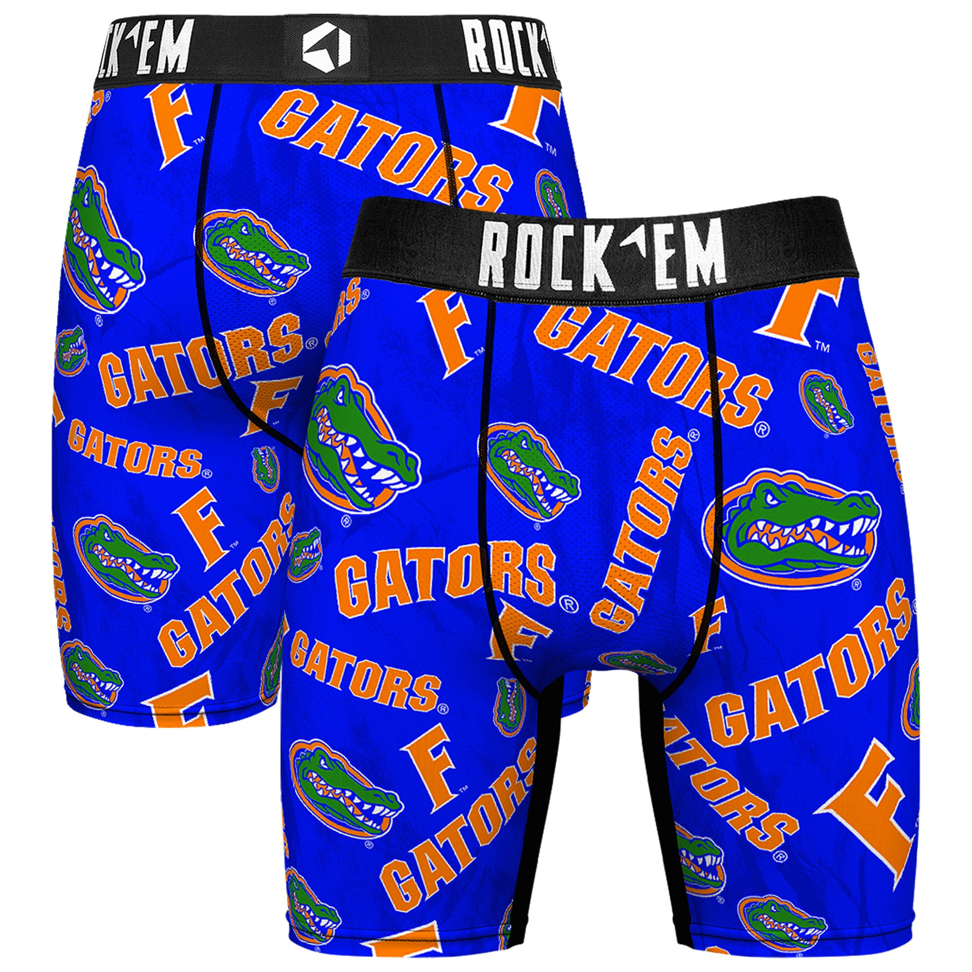 Florida Gators Rock Em All Over Logo Boxer Briefs - Royal | Fanatics