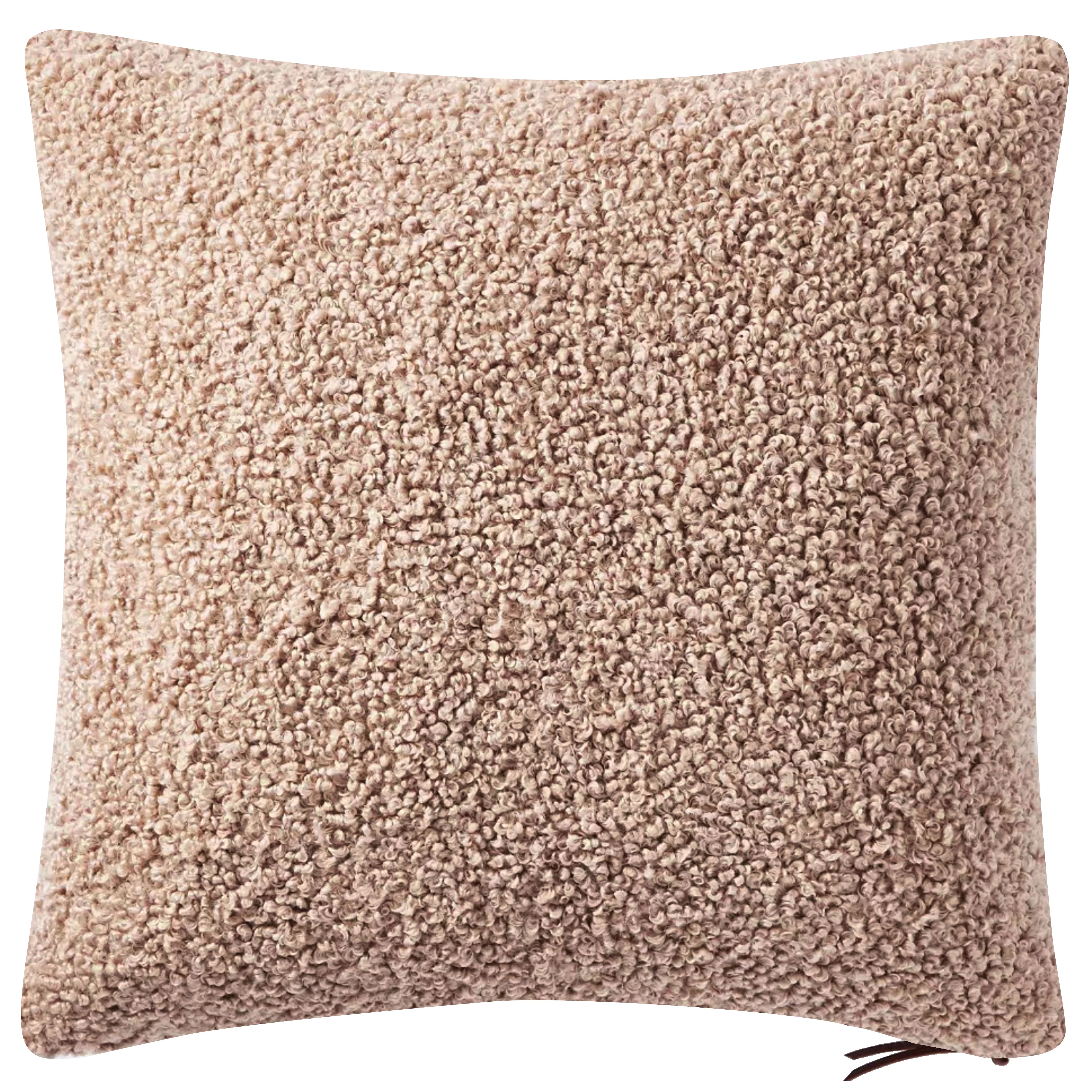 Better Homes & Gardens Teddy Pillow with Chunky Zipper, 20 x 20, Oatmeal, Square, 1 Piece - Walma... | Walmart (US)