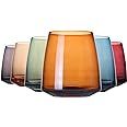 comfit Colored Wine Glasses Set Of 6-17.5oz Stemless Colorful Wine Glasses,Perfect Red Wine Glass... | Amazon (US)