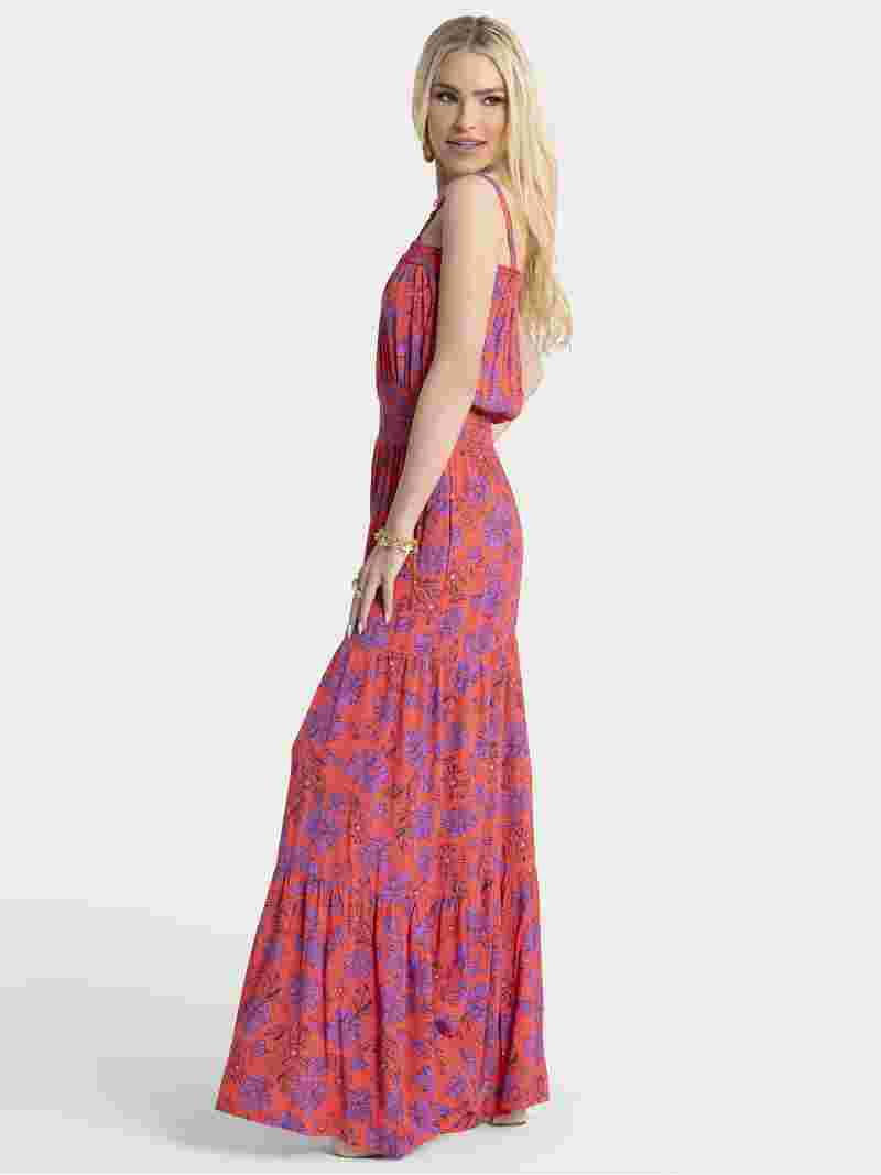 Jessica Simpson Women's Delene Smocked Wide Leg Jumpsuit, 30.5" Inseam, Sizes XS-XL | Walmart (US)