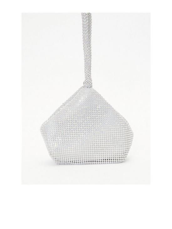 Iridescent Diamante Pouch Bag | Very (UK)