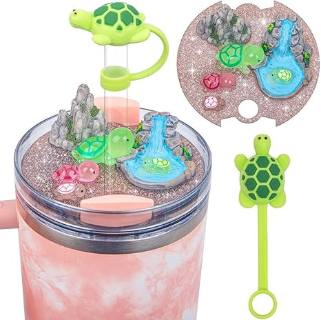 Compatible with Stanley Cup Lid Accessories Charms, Charms for Stanley Cups H2.0 Accessories 30oz... | Amazon (US)