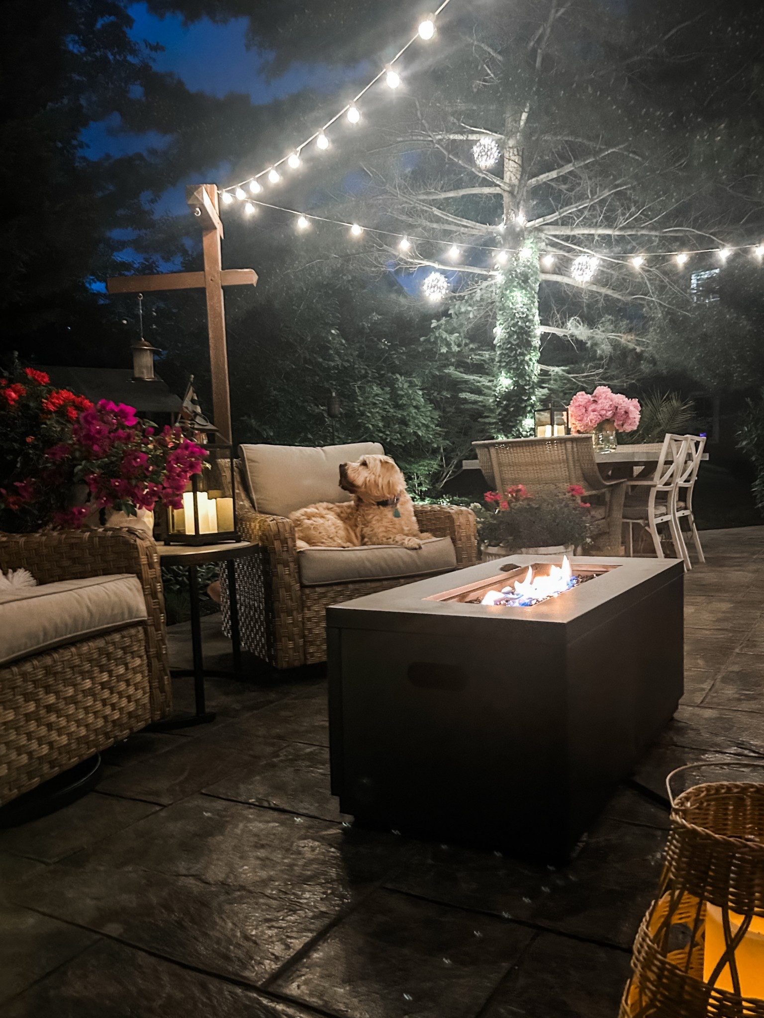 Outdoor fire pit
Outdoor string lights
Outdoor furniture
Outdoor swivel chair
Wicker patio furniture
Walmart Better Homes & Gardens River Oaks Patio Set
Solar lanterns 
Patio decor
Outdoor decor
Outdoor patio lighting 
Light ball


#LTKHome #LTKStyleTip #LTKSeasonal