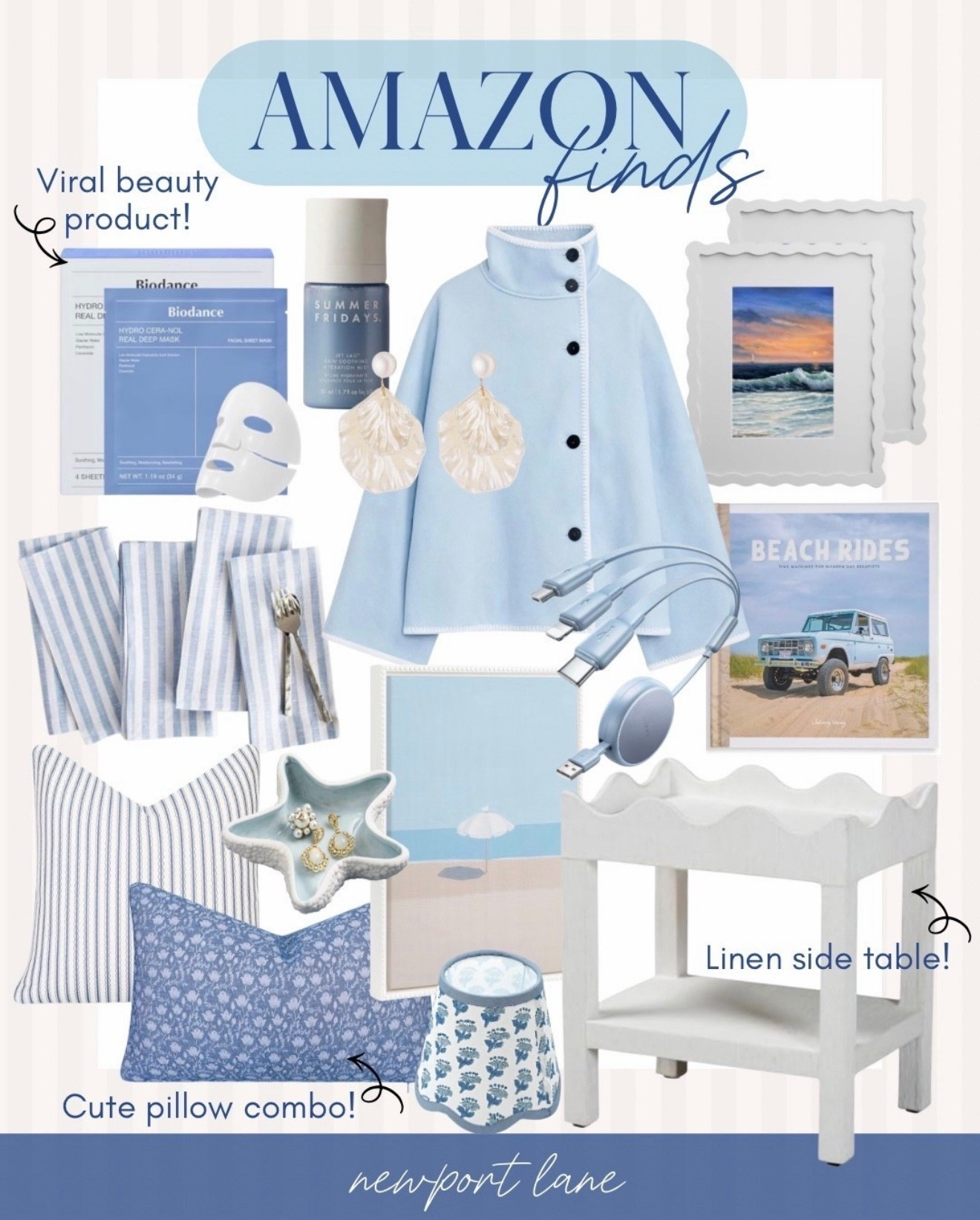 Switch up your style at an affordable price with these blue and white coastal decor pieces, all from Amazon! The designer-inspired linen side table is beautiful and the pillow covers are budget friendly too!



#LTKU #LTKSaleAlert #LTKHome