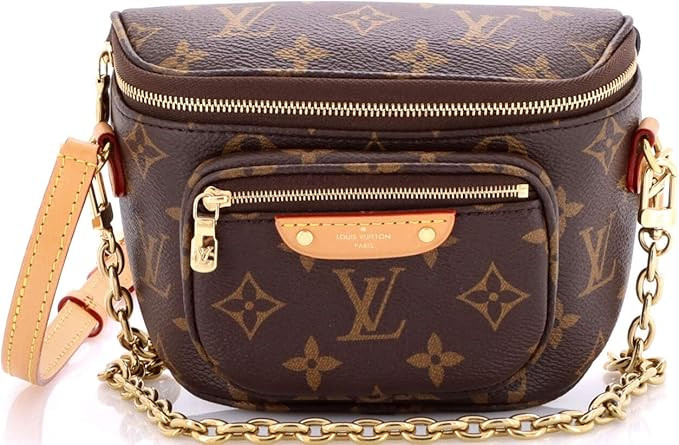 Amazon.com: Louis Vuitton, Pre-Loved Bum Bag Monogram Canvas Mini, Brown : Amazon Luxury | Amazon (US)