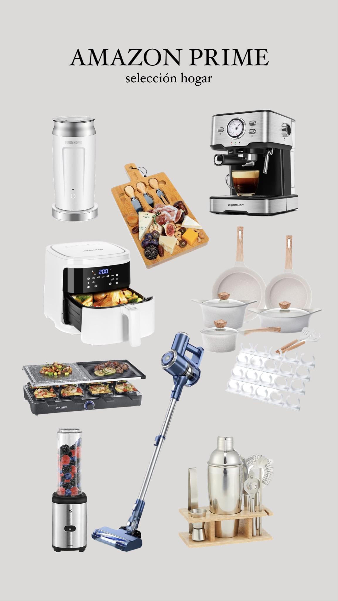 AMAZON PRIME home deals, airfryer, set ollas y sartenes, raclette, aspiradora, cafetera espresso, tabla charcutería 

#LTKhome #LTKxNSale #LTKeurope