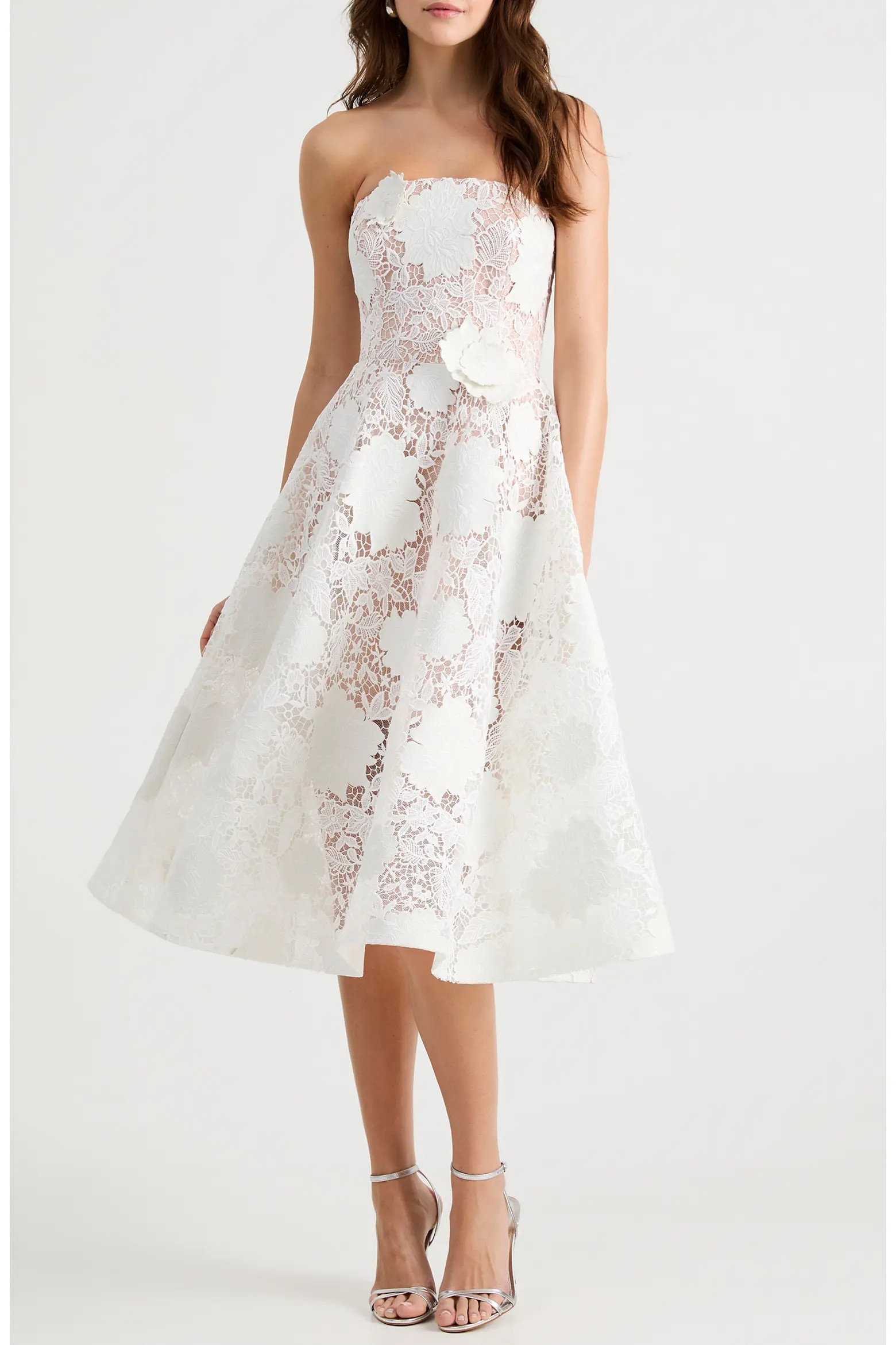 Cassandra Strapless Guipure Lace Dress (Women) | Nordstrom | Nordstrom