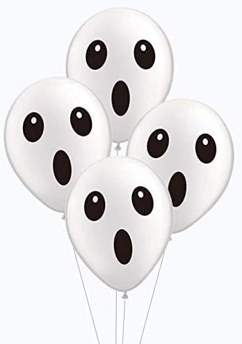 Halloween Ghost Balloons Latex Balloons Halloween Party Decorations -24pack | Amazon (US)