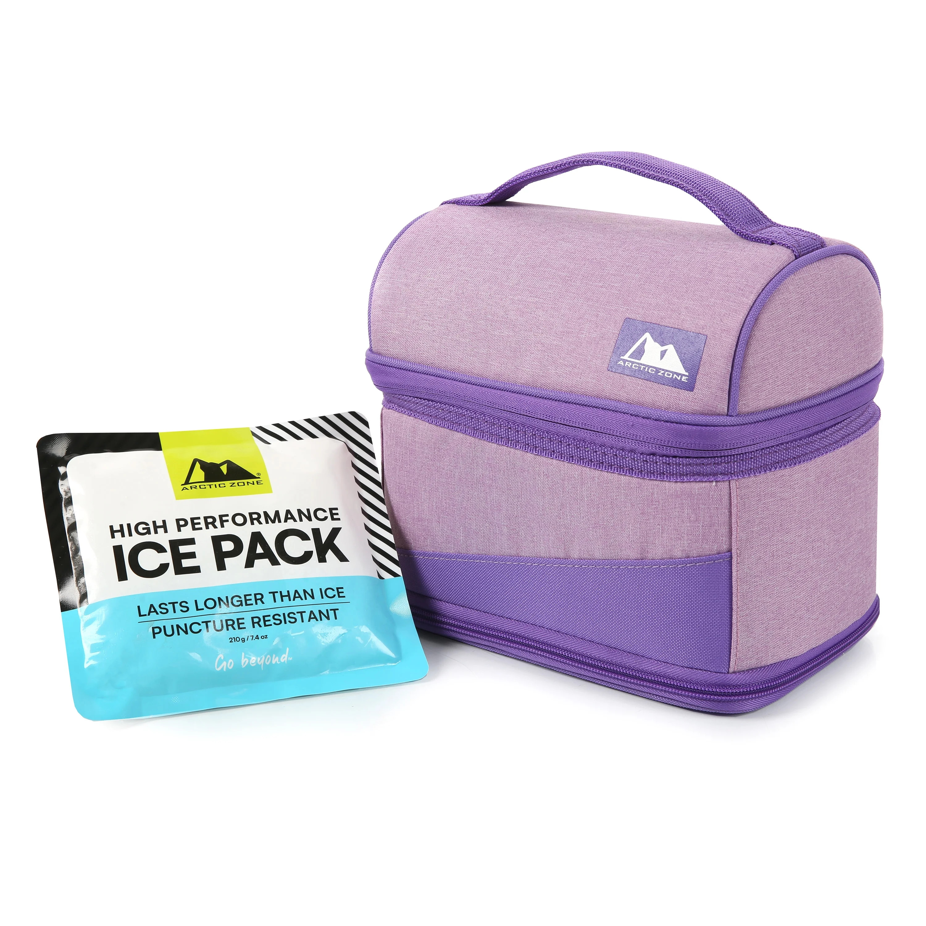 Arctic Zone Expandable Lunch Box with Ice Pack, Lavender Purple | Walmart (US)
