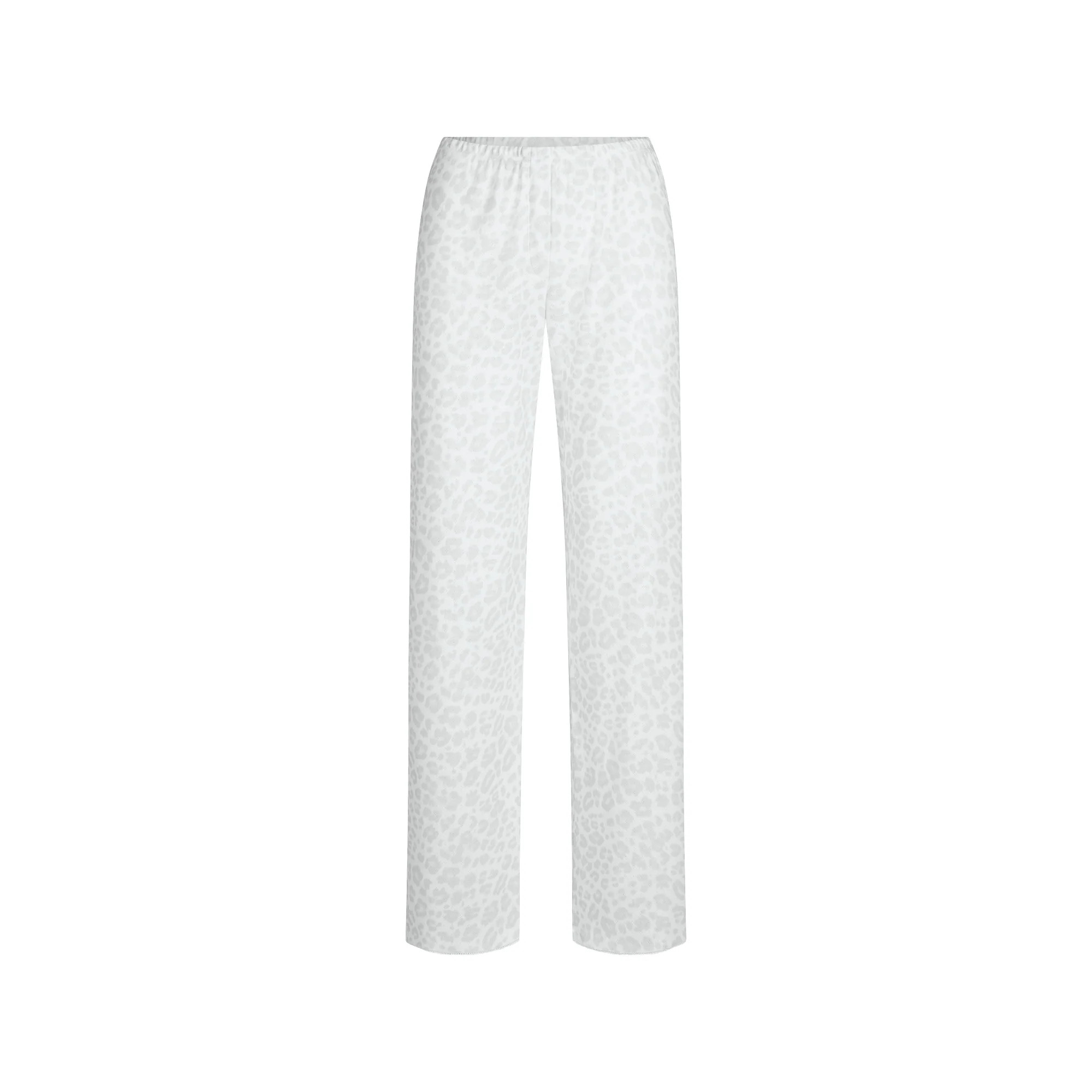 HEAVY POINTELLE STRAIGHT LEG PANT | PACIFIC LEOPARD PRINT | SKIMS | SKIMS (US)