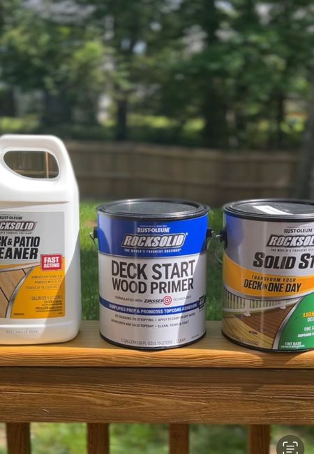 Three step deck, fence and patio resurfacing products from Rustoleum  

#LTKhome
