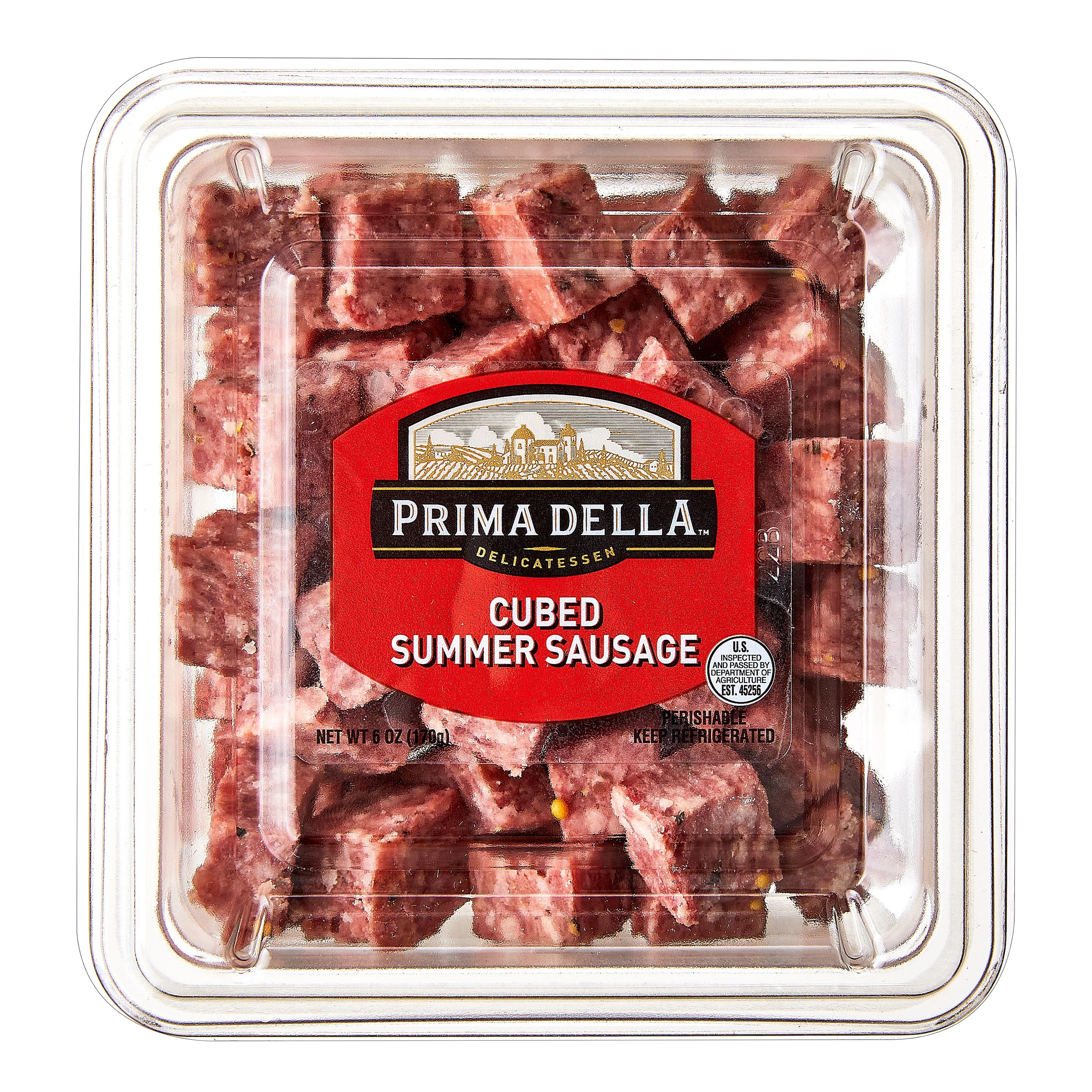 Prima Della Cubed Summer Sausage, Serving Size 1oz, 5g Protein per Serving, 6 oz Plastic Cup - Wa... | Walmart (US)