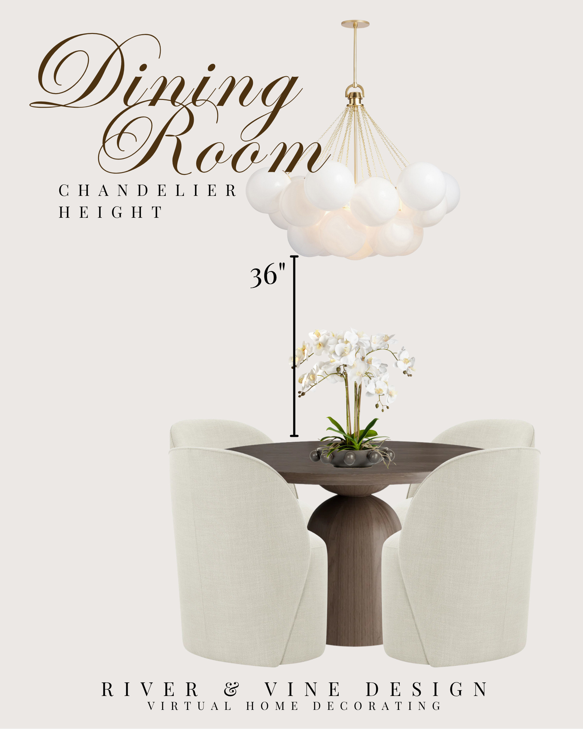 The easiest way to make a dining room feel "off" is hanging the chandelier too high—or too low. The sweet spot? 36 inches above the tabletop. ✨ It keeps the fixture visually connected to the table while still allowing clear sightlines across the room.

This simple designer rule works whether you're styling a cozy breakfast nook or a formal dining room, and getting it right instantly makes the entire space feel more polished. Save this tip before your next lighting install.

#DiningRoomDecor #DiningRoomLighting #ChandelierHeight #LightingTips #InteriorDesignTips #DiningRoomDesign #HomeDecorIdeas #DesignerTips #ModernTraditional #NeutralHome #LTKHome #LTKStyle

Disclosure: I may earn a small commission from purchases made through my links, at no additional cost to you. 

 #LTKHome