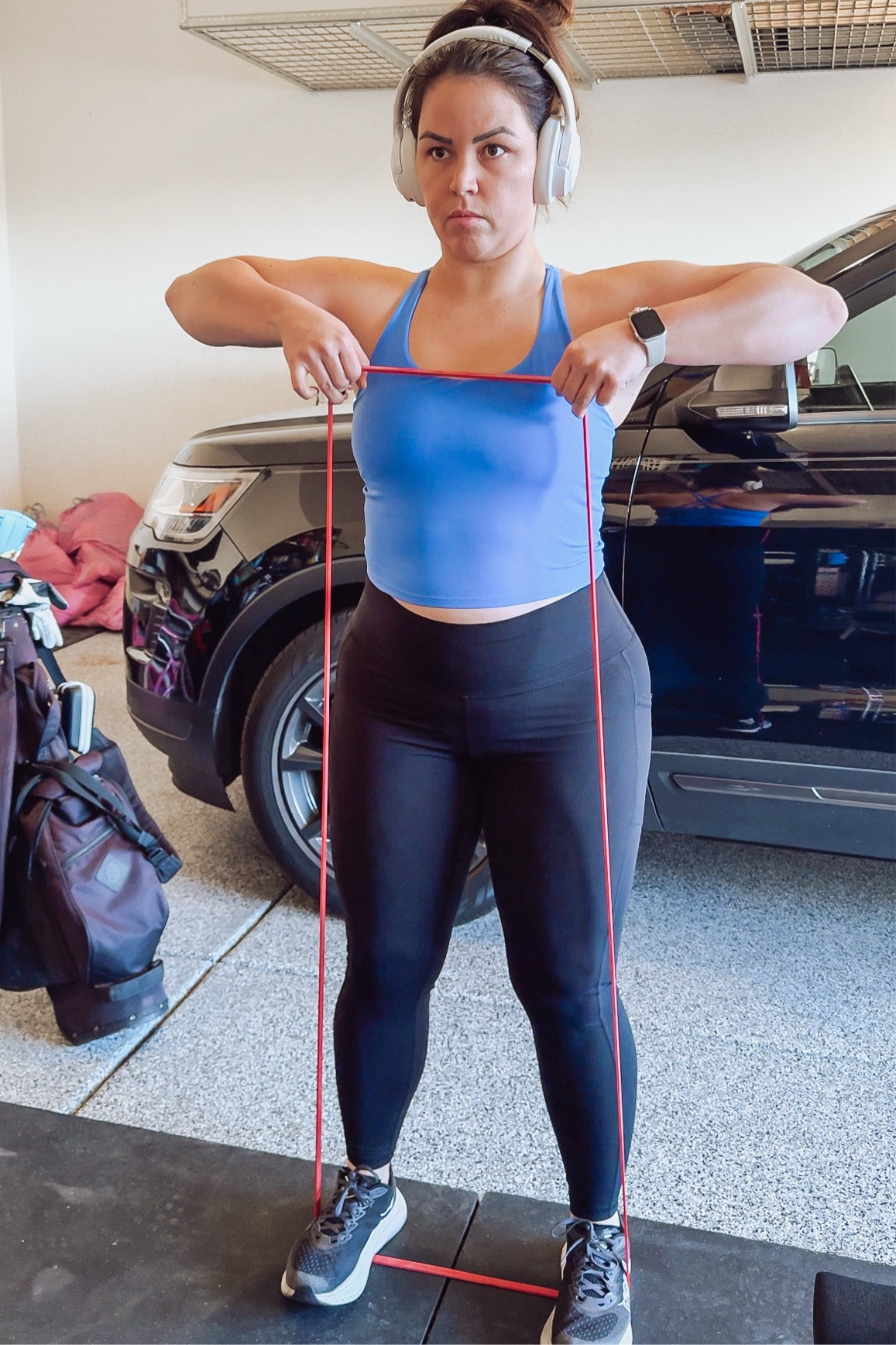 Gym fit 💙 Size L in top and bottoms

#LTKActive #LTKFitness #LTKMidsize