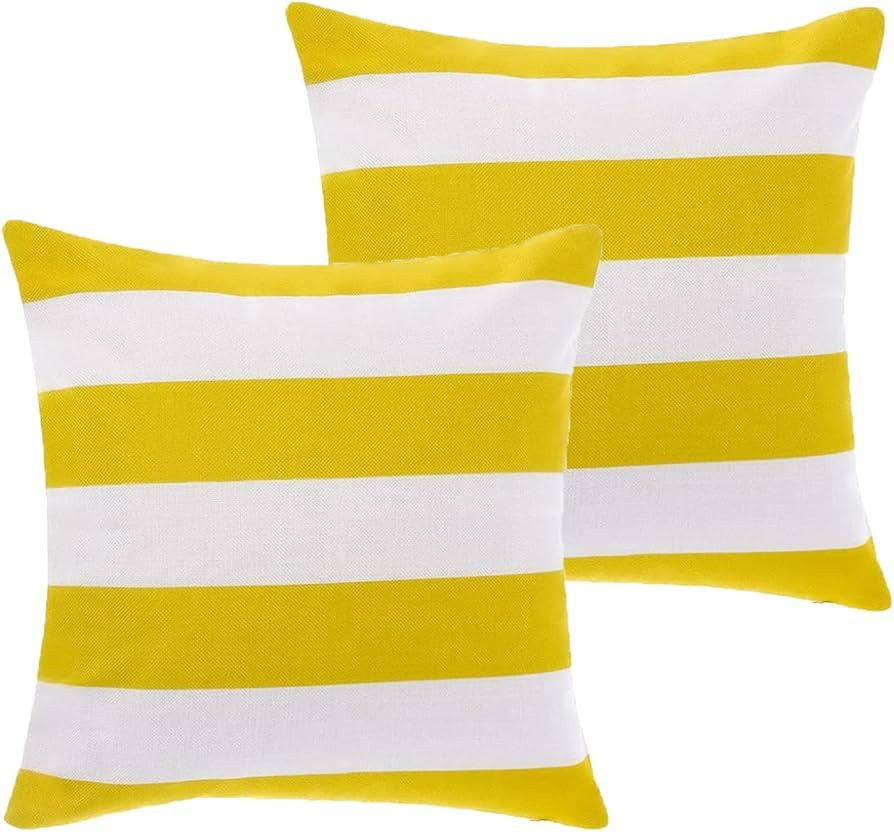 2 Pack Waterproof Pillow Covers Outdoor Throw Pillowcases Decorative Garden Cushion Case for Home... | Amazon (US)