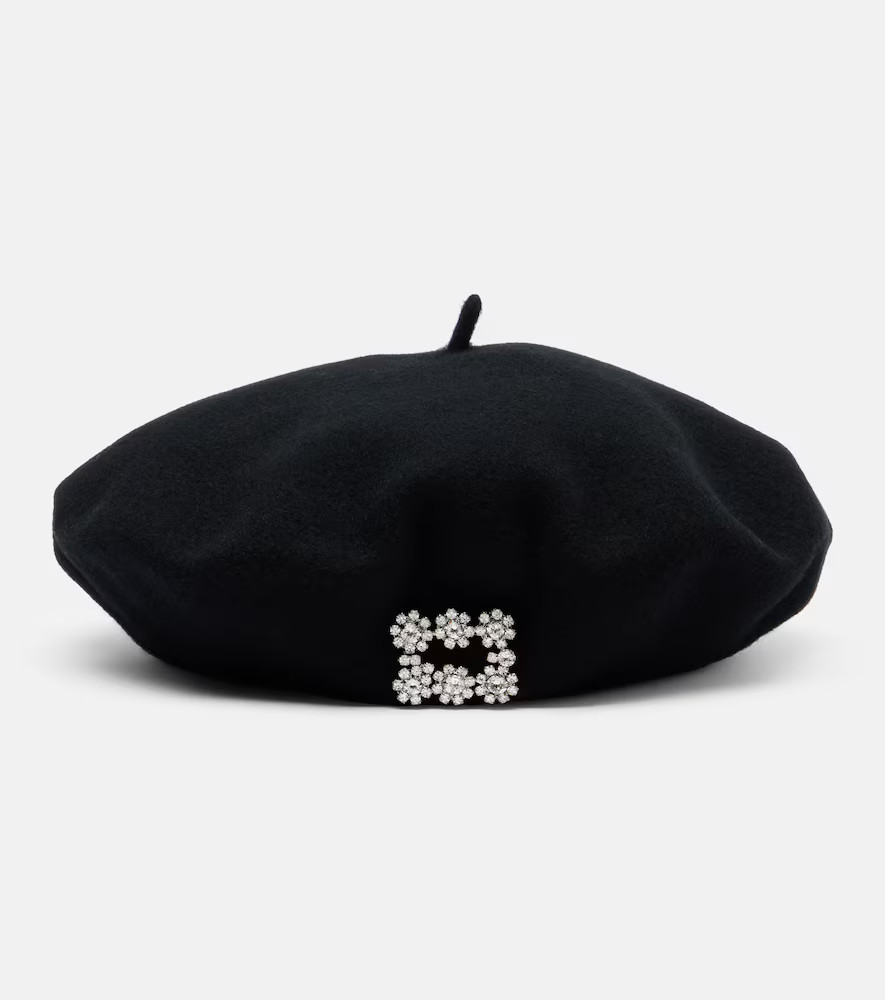 Roger Vivier Embellished wool beret | Mytheresa (US/CA)