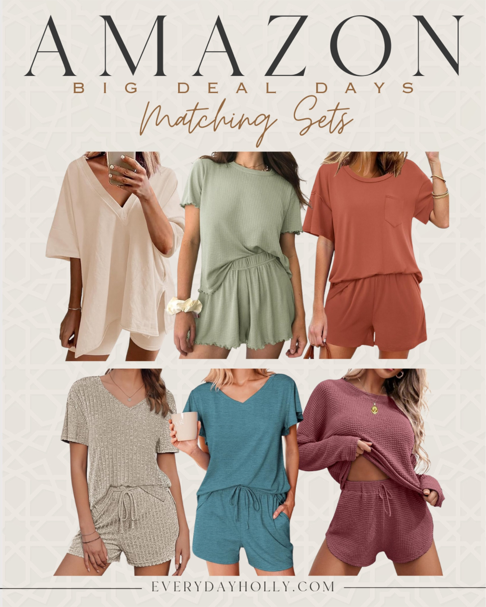Big Deal Days 

Matching sets  cozy sets  women's fashion  short set  casual outfit cozy outfit  lounge set  EverydayHolly 

#LTKStyleTip #LTKxPrimeDay #LTKSaleAlert