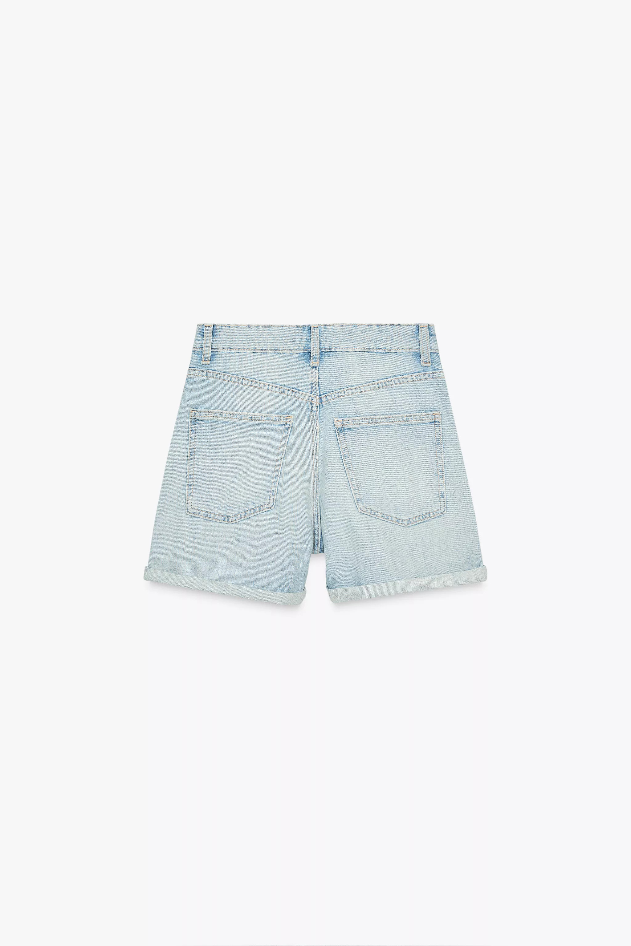 HIGH WAIST TRF MOM FIT SHORTS | Zara Canada