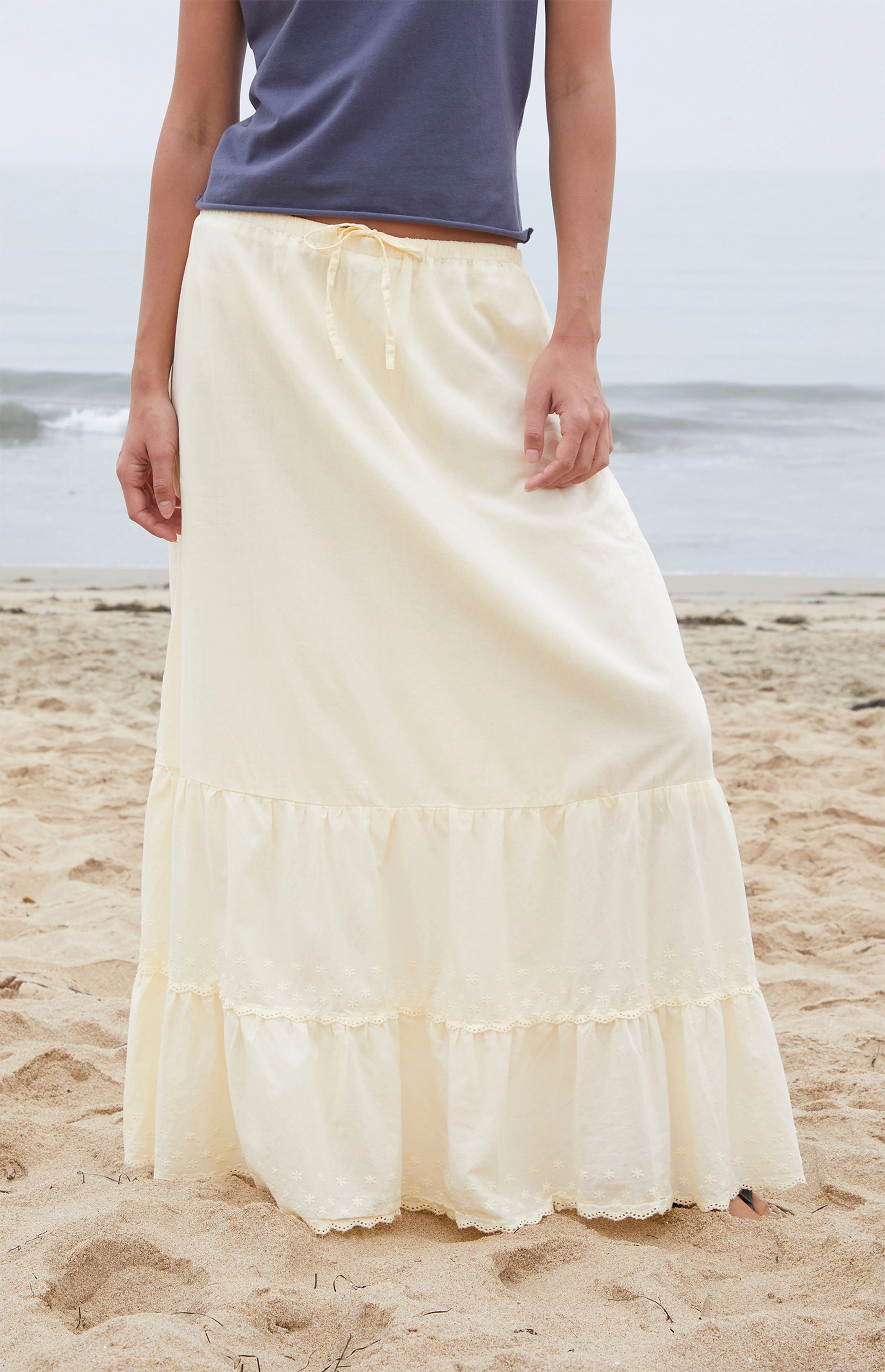 John Galt Yellow Nadia Maxi Skirt | PacSun