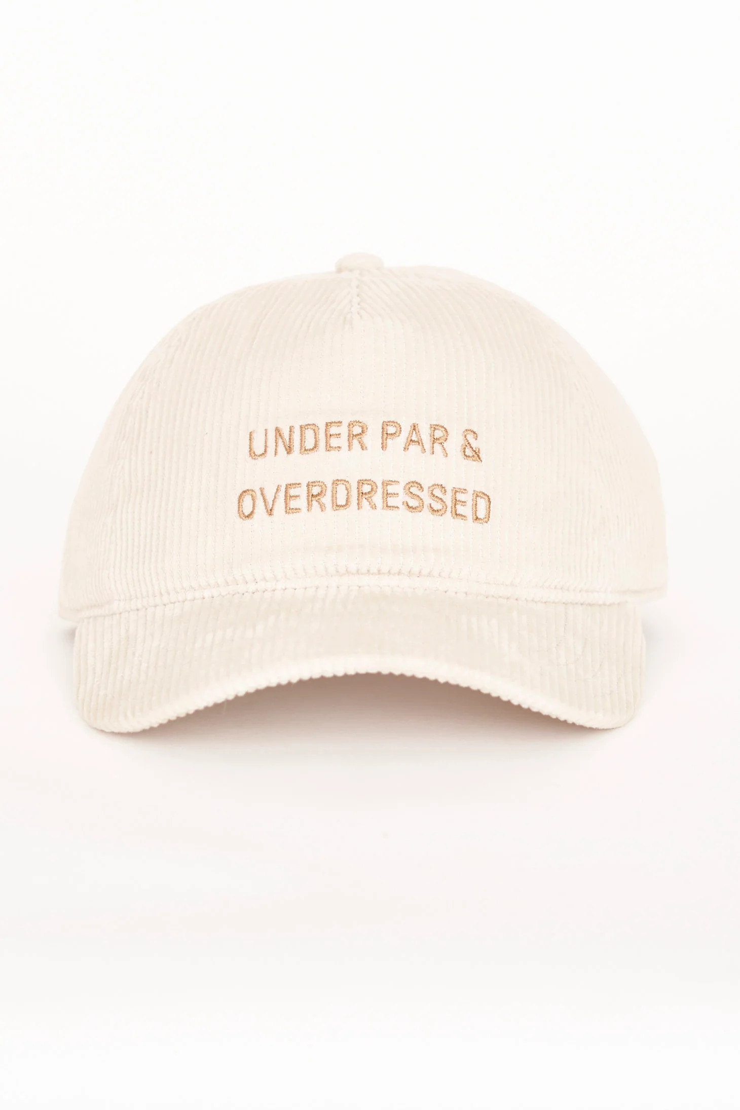 Under Par & Overdressed Wide Wale Cord Hat | Byrdie Golf Social Wear