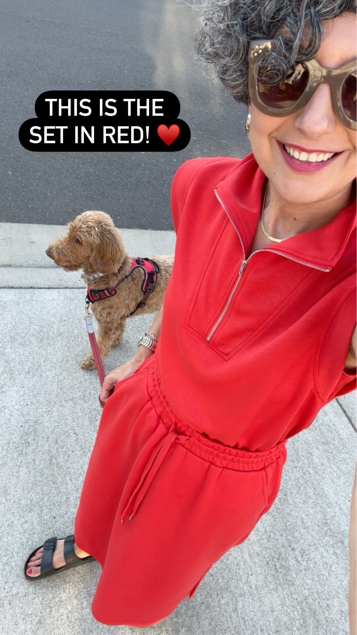 Wearing a medium!