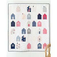 Cozy Village Quilt Kit With Pattern, Throw By Cotton & Joy, South Hill Fabric Collection Fran Gulick, Housewarming Gift | Etsy (US)