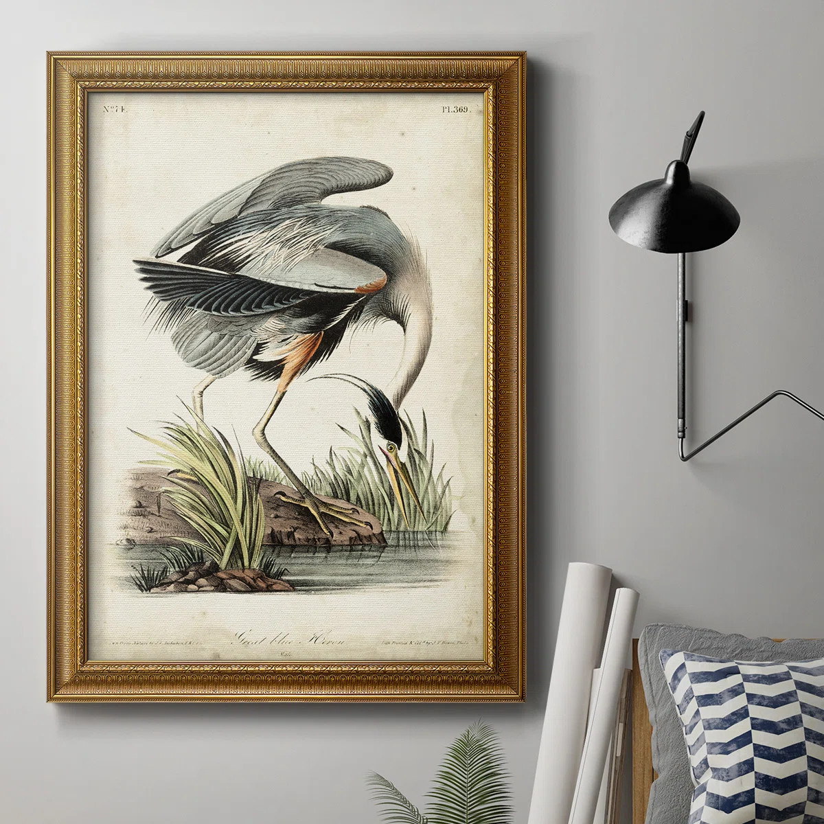 " Great Blue Heron " Painting Print | Wayfair North America