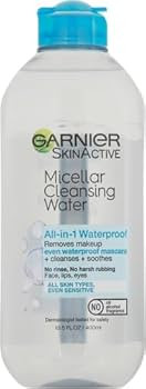 Garnier Micellar Water For Waterproof Makeup, Hydrating Facial Cleanser & Makeup Remover, Suitabl... | Amazon (US)
