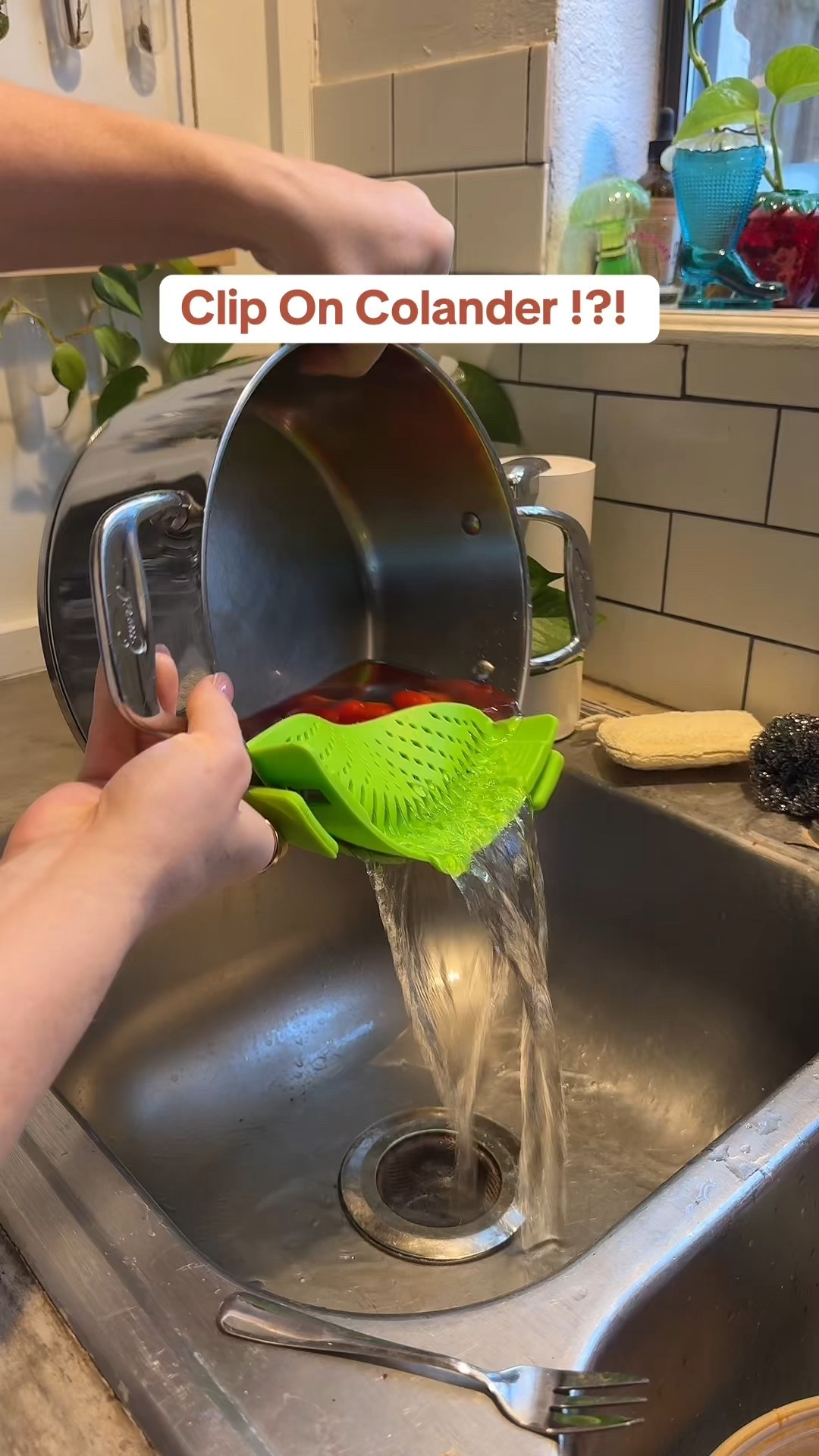 Clip on Colander to drain pasta and fruit! Easier to store and use! Best kitchen gadgets 

#LTKmomlife #LTKfoodie #LTKHome