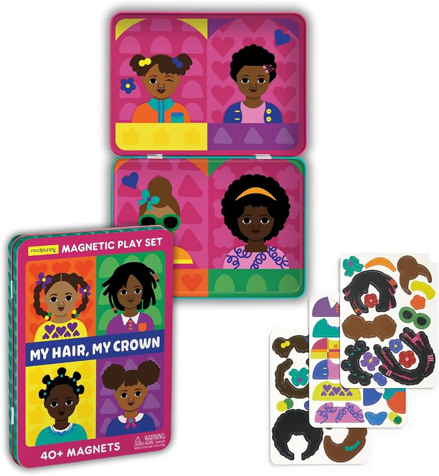 Mudpuppy My Hair, My Crown \u2013 Magnetic Play Set Travel Friendly Game with Illustrated Backgro... | Amazon (US)