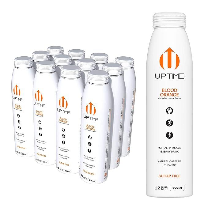 UPTIME – Blood Orange - Sugar Free (12 Pack), Premium Energy Drink, 12oz Bottles, Natural Caffe... | Amazon (US)