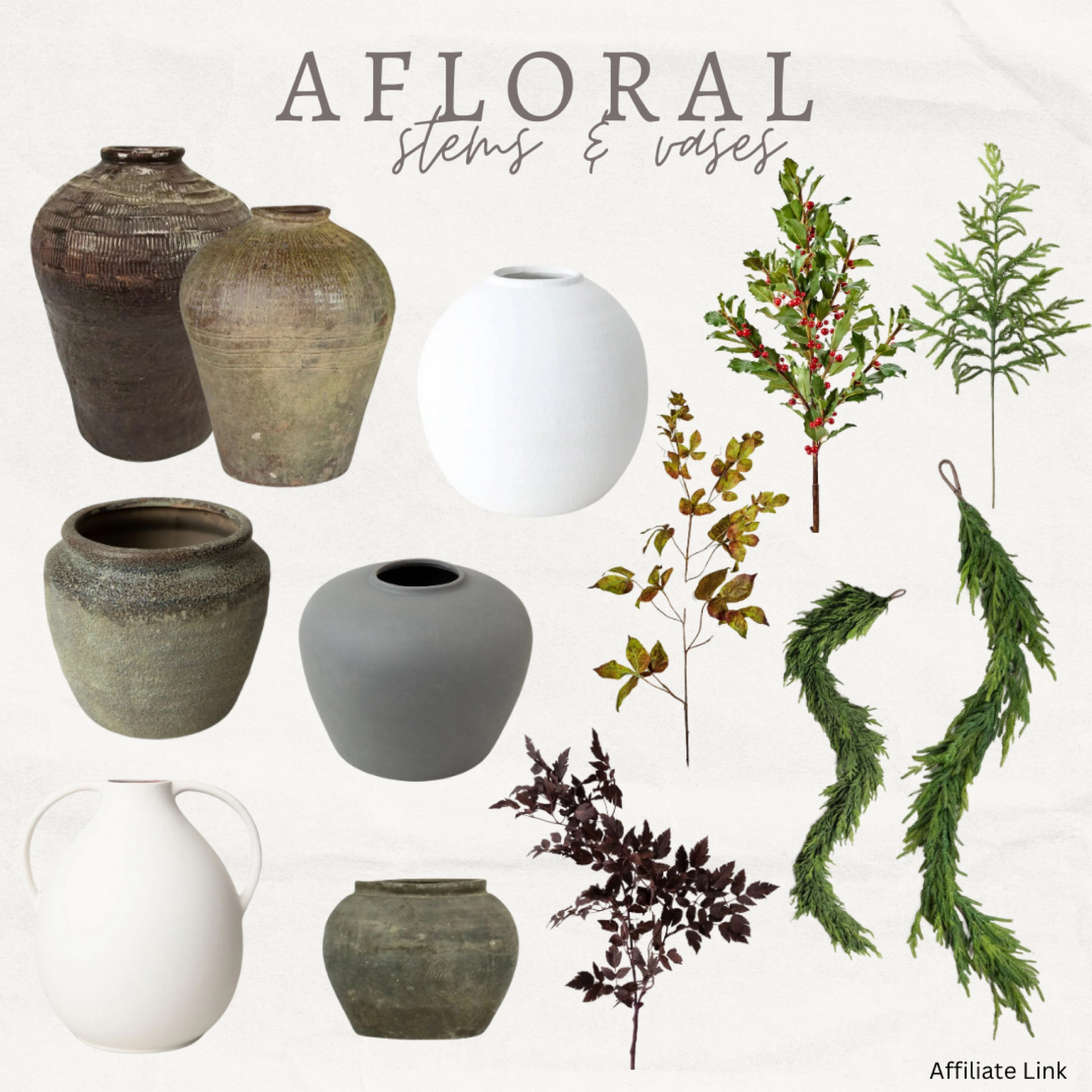 My favorite vases & fall, holiday stems from Afloral! 

Use code: COZYWITHKATE to save 20% 💰

#LTKHome #LTKFallSale #LTKSeasonal