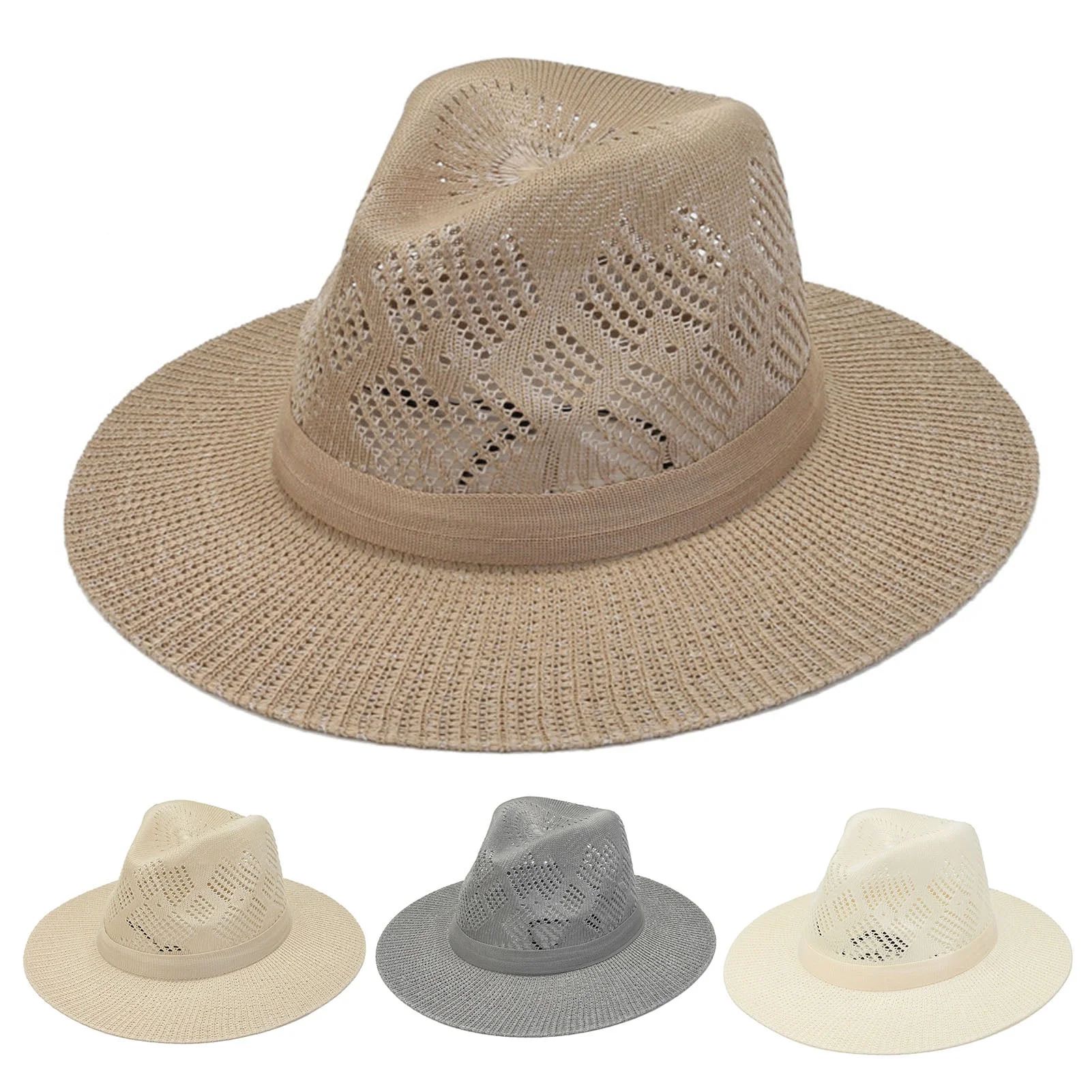 Sunjoy Tech Sun Hats for Men Wide Brim Panama Hat Beach Hat Straw Hats for Men Sun Protection Fol... | Walmart (US)