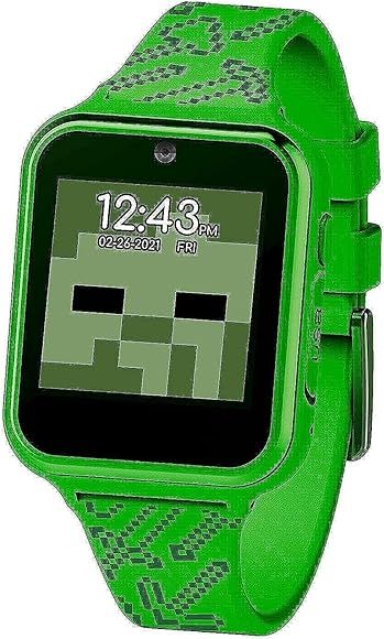 Accutime Kids Microsoft Minecraft Green Educational Touchscreen Smart Watch Toy for Boys, Girls, ... | Amazon (US)