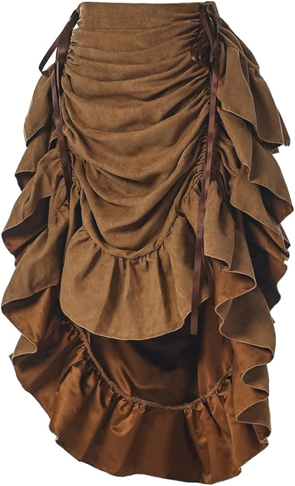 GRACEART Women's Victorian Steampunk Skirt Pirate Costume Burlesque | Amazon (US)