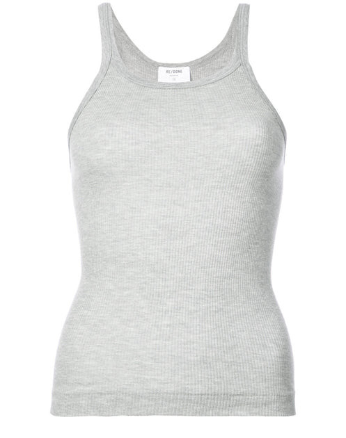 Ribbed Tank - Heather Grey | RE/DONE
