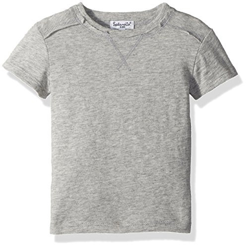 Splendid baby boys Basic Short Sleeve Tee Shirt, Heather Grey, 18-24 Months US | Amazon (US)