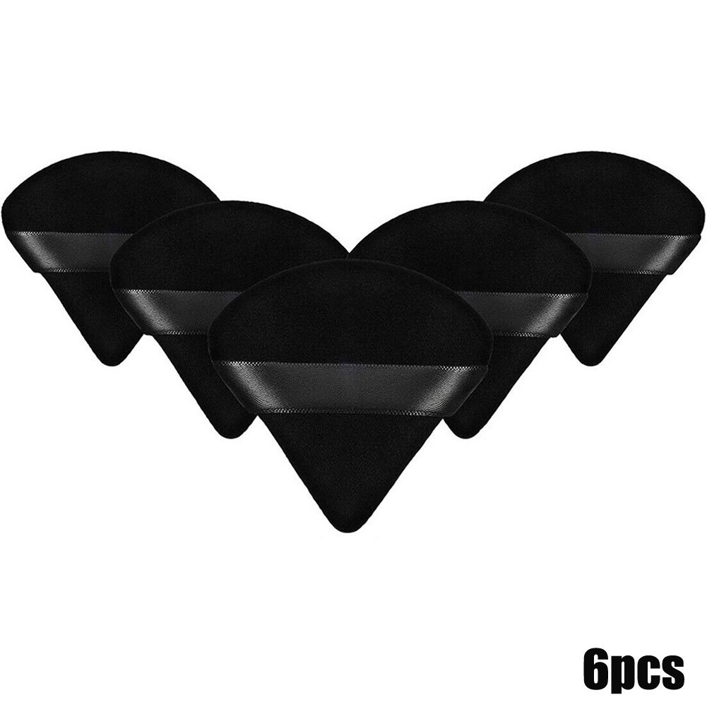 12Pcs Triangle Velvet Powder Puff Flours Mini Face Makeup Sponge Cosmetics | Walmart (US)