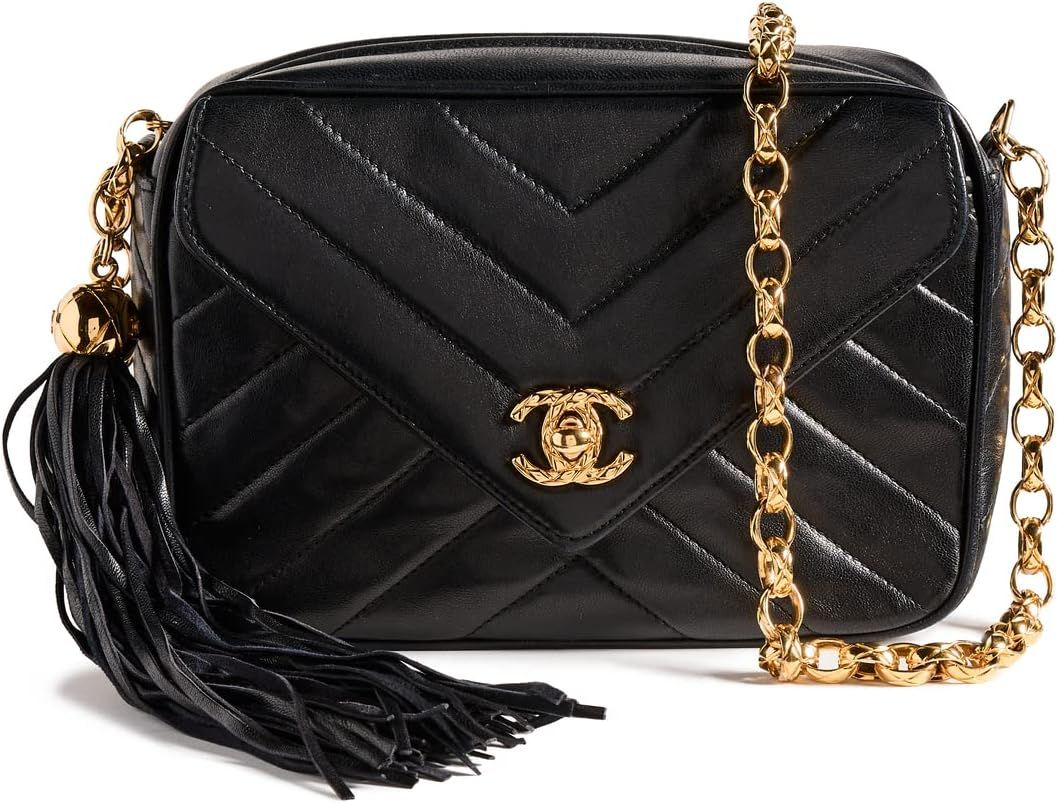 Amazon.com: CHANEL Women's Pre-Loved Black Lambskin Chevron Envelope Bag, Black, One Size : Luxur... | Amazon (US)