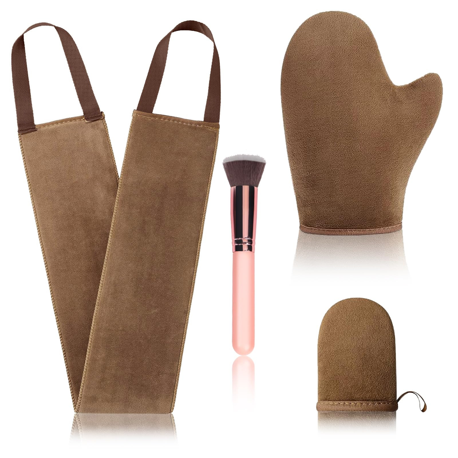 4 Pcs Self Tanner Mitt Applicator Kit - Self Tanning Mitt Glove,Self Tanner Back Applicator,Mini ... | Amazon (US)