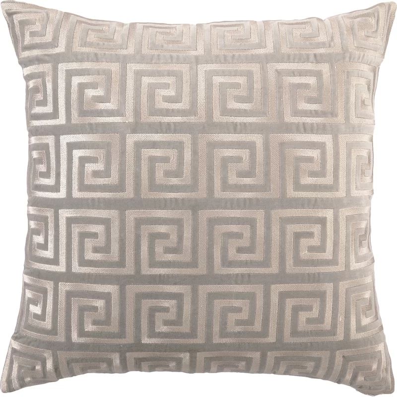 Embroidered Pillows Embroidered Linen Throw Pillow | Wayfair North America