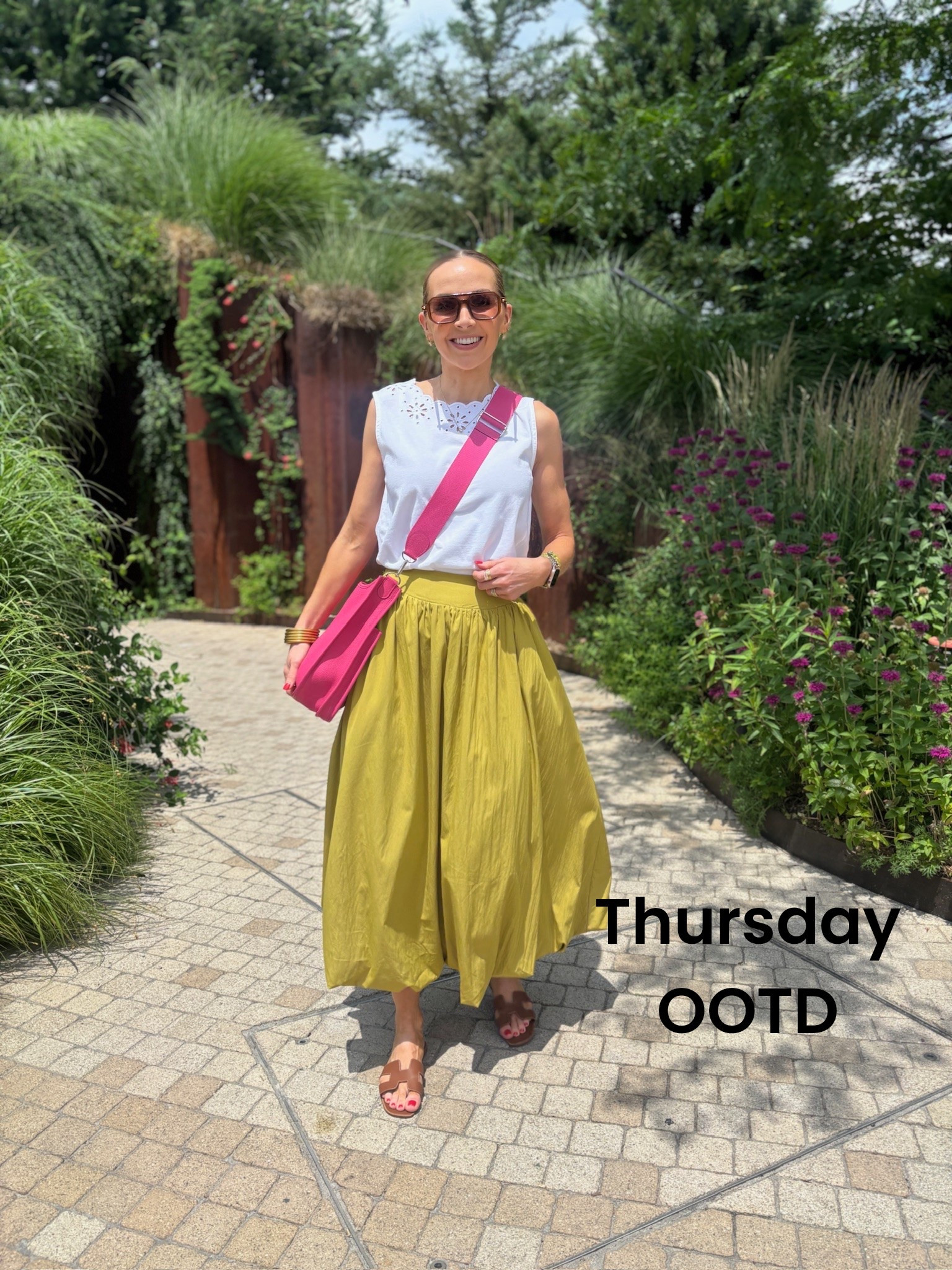 Out and about in NYC today! 
Top- @anntaylor small
Skirt- @nordstrom linked similar
Bag- @hermes from @Vivrelle

#LTKgrwm #LTKTravel