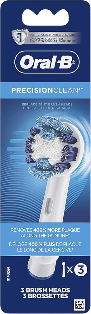 Oral-B Precision Clean Electric Toothbrush Replacement Brush Heads Refill, White, 3 Count | Amazon (CA)