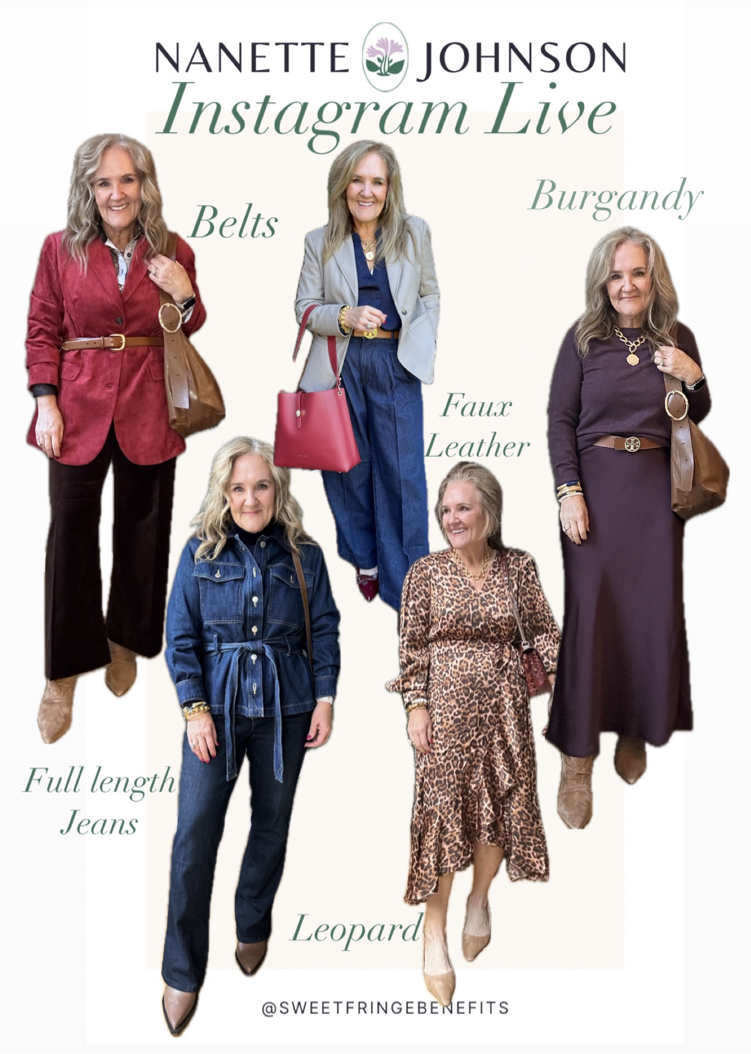 There’s an entire collection dedicated to these live. But I can link up tom39 items here. Let’s get to it. 
Belts
Full length denim 
Faux leather faces
Leopard!
Burgandy…all shades! 



Target circle Amazon fashion Anthropologie jeans slip skirt work outfits closet capsule 

#LTKMidsize #LTKSeasonal #LTKOver40