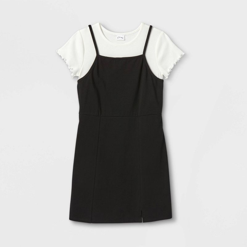 Girls' 2 For 1 Knit Slip Dress - art class™ | Target