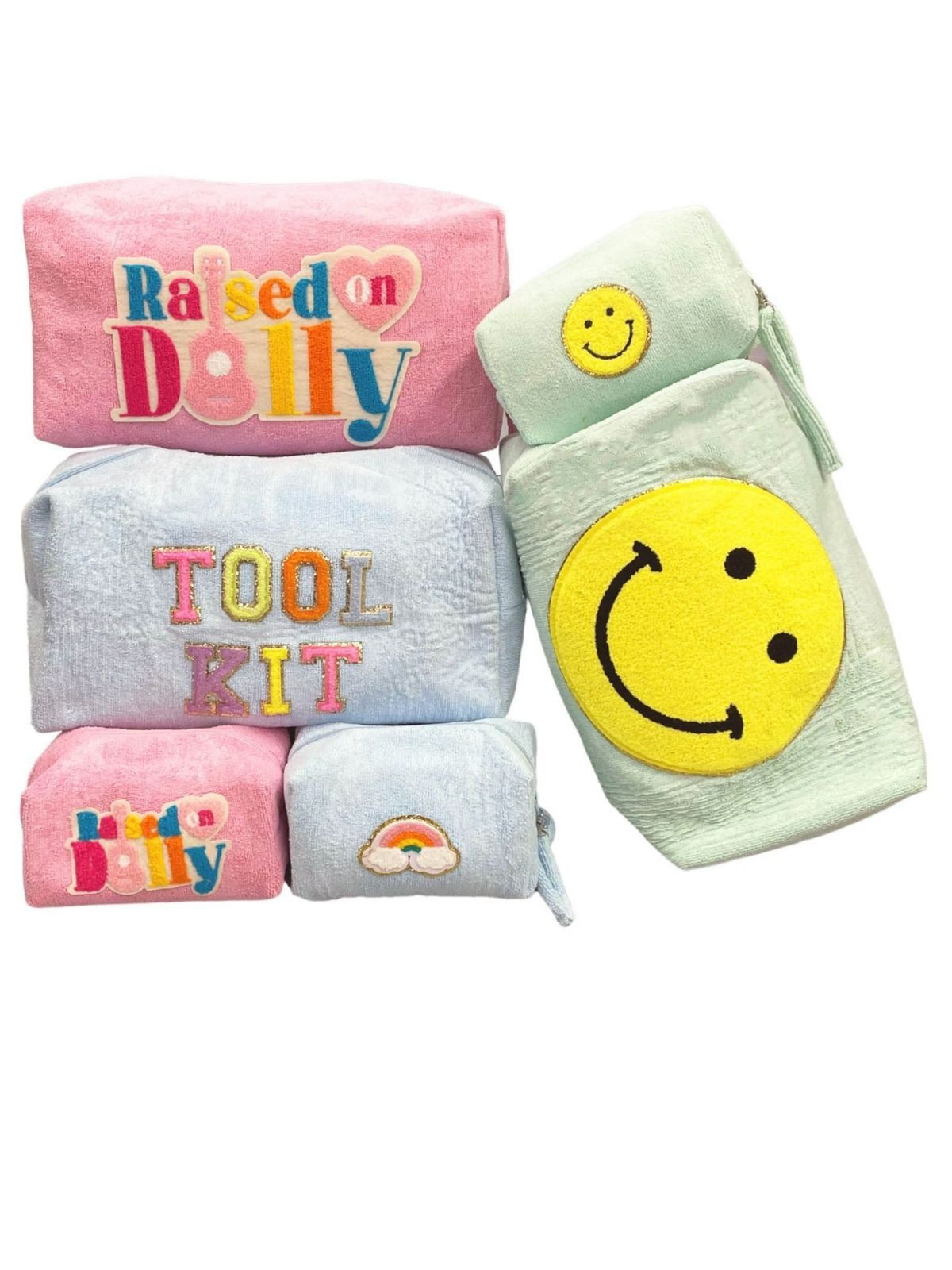 "READY TO GO" LARGE AND SMALL TERRY CLOTH BAGS | Judith March