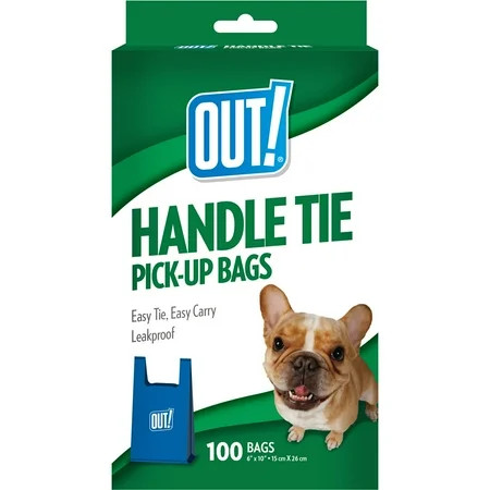 OUT! Handle Tie Dog Waste Bags, 100ct | Walmart (US)